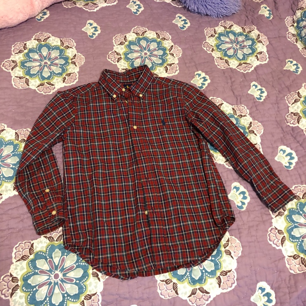 Polo by Ralph Lauren, Burgundy Button Down, Size 6